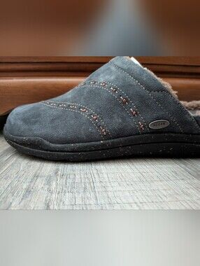 Acorn Suede Beaded Clog - Size 8